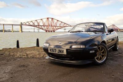 Why are there so many MX5 convertibles in Edinburgh?