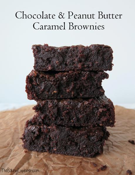 Chocolate & Peanut Butter Caramel Brownies (Vegan)