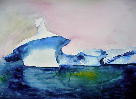 Painting Of Iceberg In Antarctica Lisa Goren