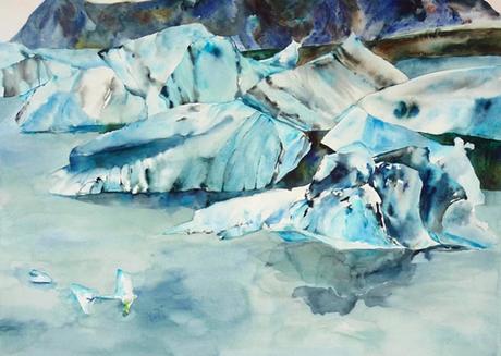 Iceberg Landscape Paintings By Lisa Goren In Boston