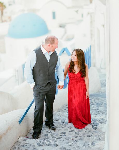 Beautiful anniversary shoot in Santorini | Thao & Chad