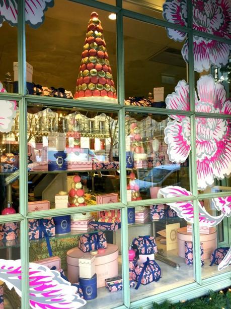 Laduree window, macarons