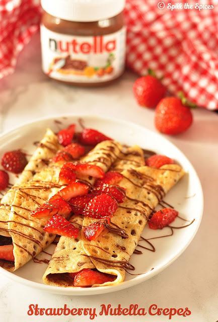 Strawberry Nutella Crepes #BreadBakers