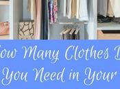 Many Clothes Need Your Wardrobe?