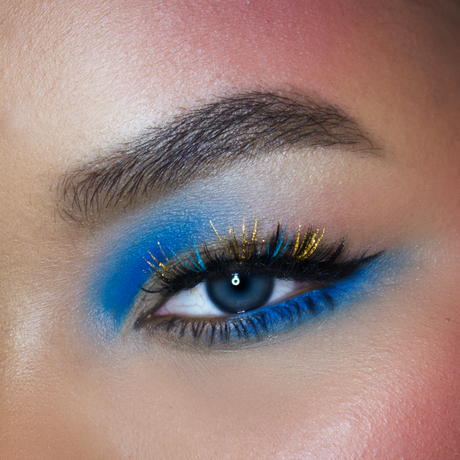 Colored Eyelashes, Marie Antoinette Eye Makeup