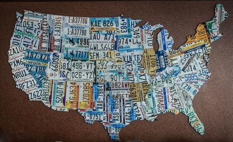 48 States license plate