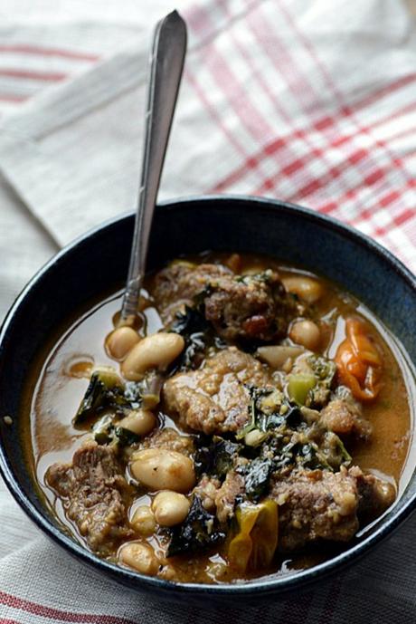 artisan beef kale bean stew
