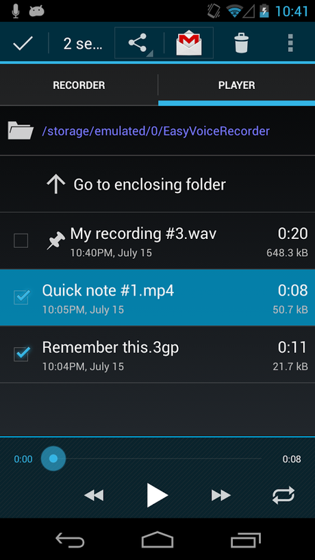 Easy Voice Recorder Pro v2.3.2 b11041 APK Easy Voice Recorder Pro - screenshot