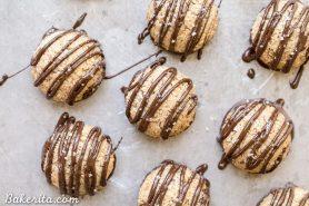 Chocolate-Dipped Vanilla Bean Macaroons (Gluten Free, Paleo + Vegan)