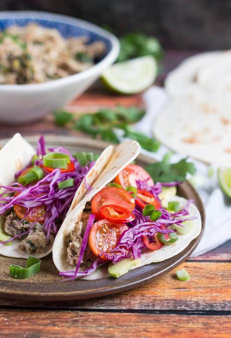 Cook 1, Freeze 1: Slow Cooker Lime Cilantro Chicken Tacos