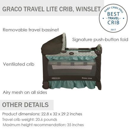 graco travel lite crib dimensions