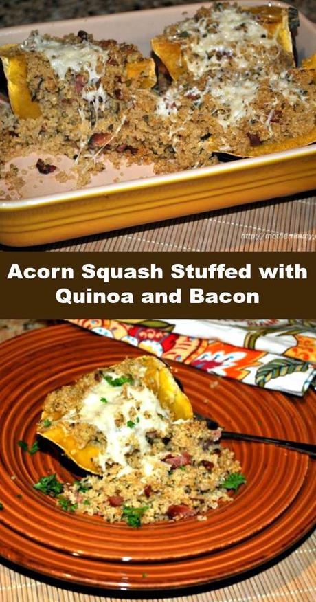 Acorn Squash Stuffed with Quinoa and Bacon