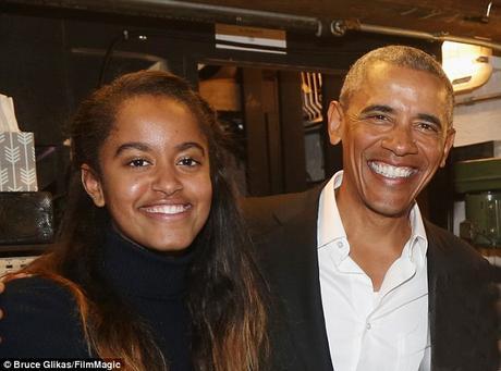 Daddy/Daughter Time: Barack Obama & Malia  In Manhattan