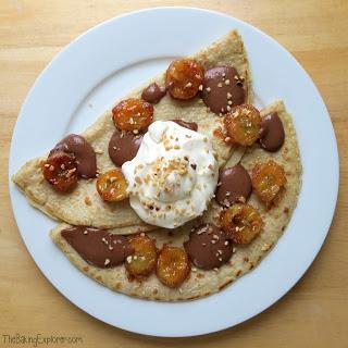 Pancakes with Caramelised Bananas & Homemade Nutella