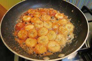 Pancakes with Caramelised Bananas & Homemade Nutella