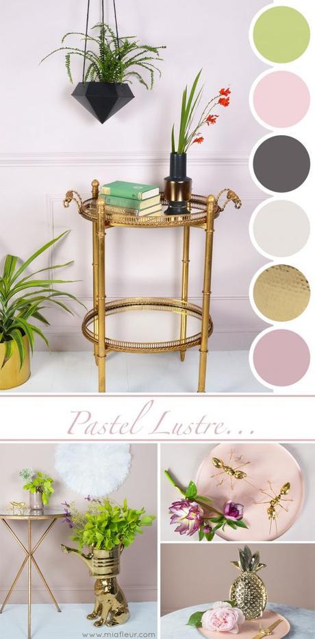 If you like beautiful light, airy color combinations in your home, then blush pink is hard to resist. Combine pastel pink with gold home accessories for a glam take on the trend, or if you want a more sophisticated look, add touches of black instead. 