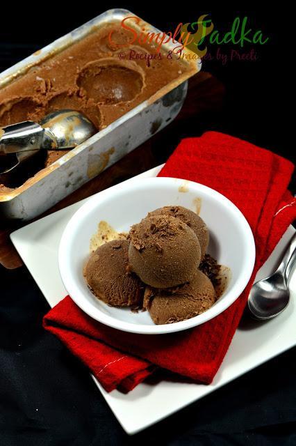 Ginger Chocolate Ice-cream | Eggless Ginger Chocolate Ice-cream recipes