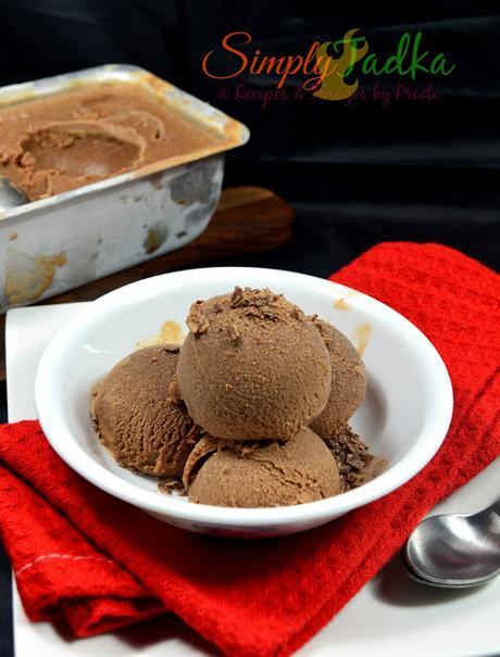 Ginger Chocolate Ice-cream | Eggless Ginger Chocolate Ice-cream recipes