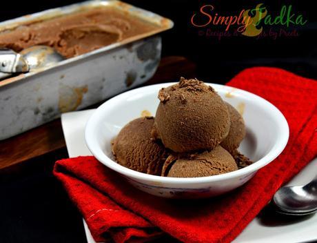 Ginger Chocolate Ice-cream | Eggless Ginger Chocolate Ice-cream recipes