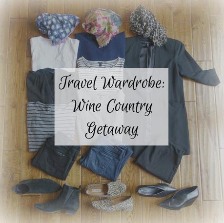 travel wardrobe for spring in California wine country