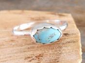 Turquoise Oval Sterling Silver Ring Size This Ado...