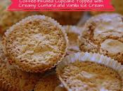 Coffee-Infused Cupcake Topped with Creamy Custard Vanilla Cream