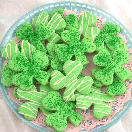 Shamrock Cut-Out Cookies #FilltheCookieJar Shamrock Cut-Out Cookies
