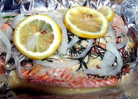 Rich Baked Wild Alaskan Salmon with Lemon and Dill