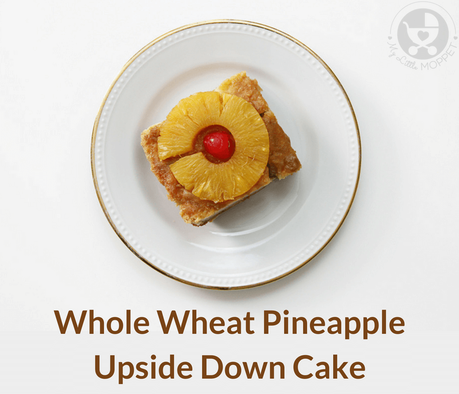 Cakes made with whole wheat flour are healthier and taste just as good, like this whole wheat pineapple upside down cake!