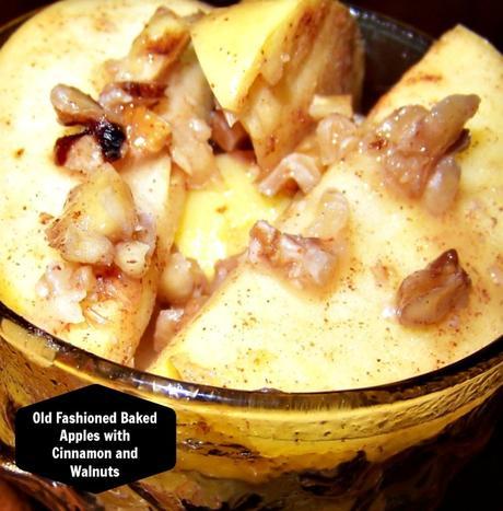 Old Fashioned Baked Apples with Cinnamon and Walnuts