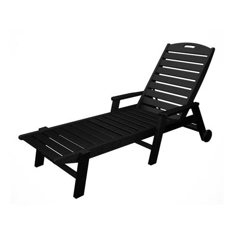 Black Chaise Lounge Chair