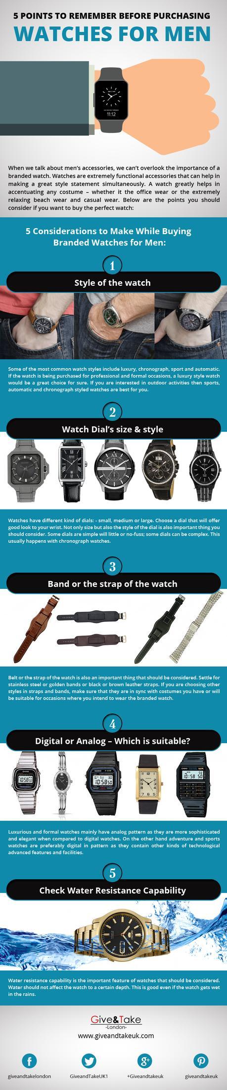 Purchasing Watches for Men
