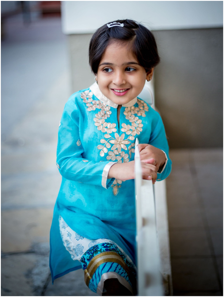 indo western dress baby girl