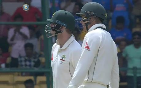 Bangalore Test : India wins - Steve Smits waits for Dressing Room Review