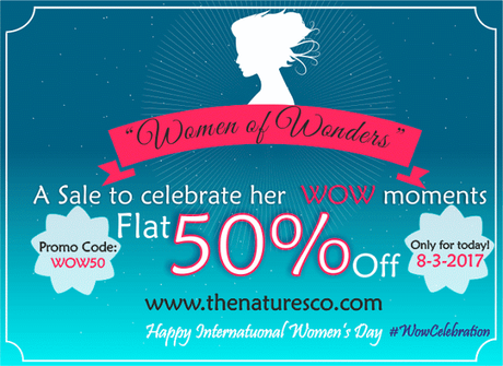The Nature's Co. Women's Day Offer - FLAT 50% Off
