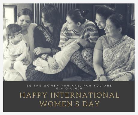 Blog Shopping, Style and Us used a picture, one of the latest clicks, to wish its readers and followers a very happy #WomensDay .  This picture has all womens that belong to the family from age 56 to 3 years old.