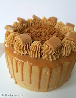 Biscoff & Banana Cake with Caramel Drizzle