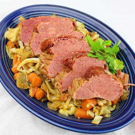 Slow Cooker Corned Beef with Stir-Fried Cabbage Slow Cooker Corned Beef with Stir-Fried Cabbage