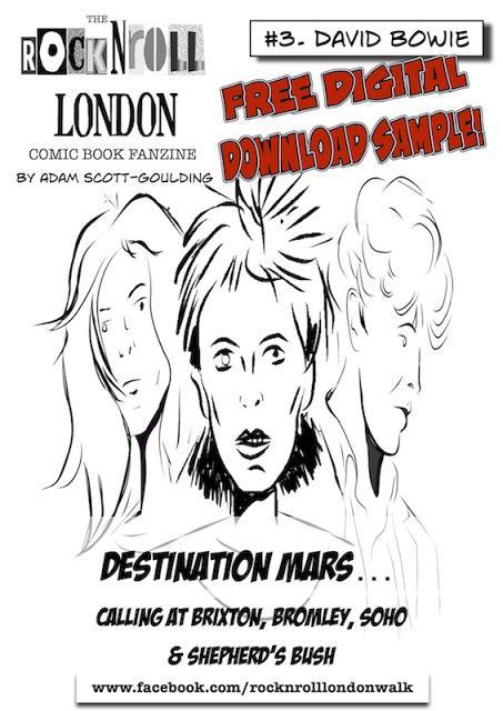 Friday is Rock'n'Roll #London Day: #DavidBowie Stars In the Rock'n'Roll London #ComicBook Issue 3
