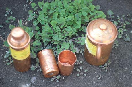 Indian ArtVilla Copper Jug and Glass Set