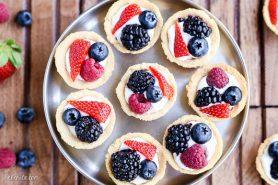 Mini Berry Tarts (Paleo, Gluten Free + Vegan)
