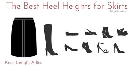 How to Choose the Best Heel Heights with Skirts