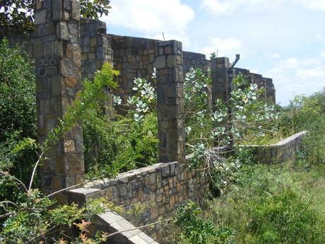 ruins of original Pakuba Lodge Murchison Falls Uganda