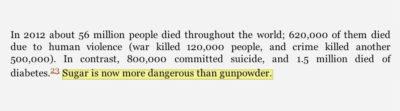 “Sugar Is Now More Dangerous Than Gunpowder”