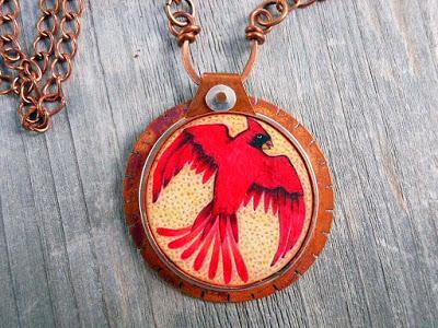 Red Bird (Cardinal) Copper 30
