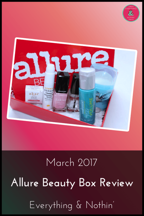 March 2017 Allure Beauty Box Review