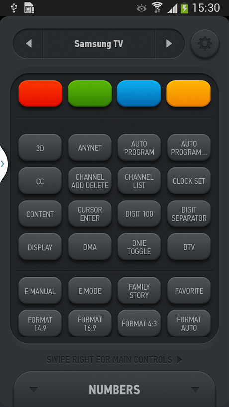 Smart IR Remote for Galaxy S4 - screenshot