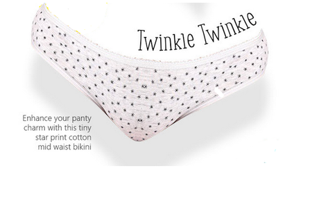 Love Stars? Get This Mid Waist Panty with Stars All Over