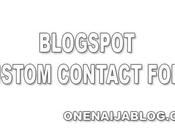 Another Custom Contact Form Your Blogger Blog