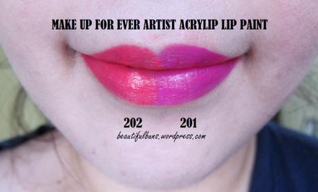 Review/Swatches: Make Up For Ever Artist Acrylip Lip Paint